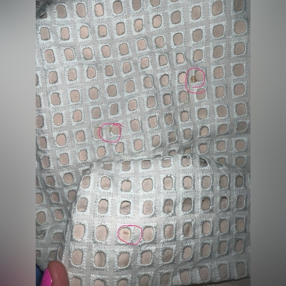 Ann Taylor Petites 2 Green Eyelet Straight Lined Pencil Skirt Suit Classic 2P - Picture 14 of 14